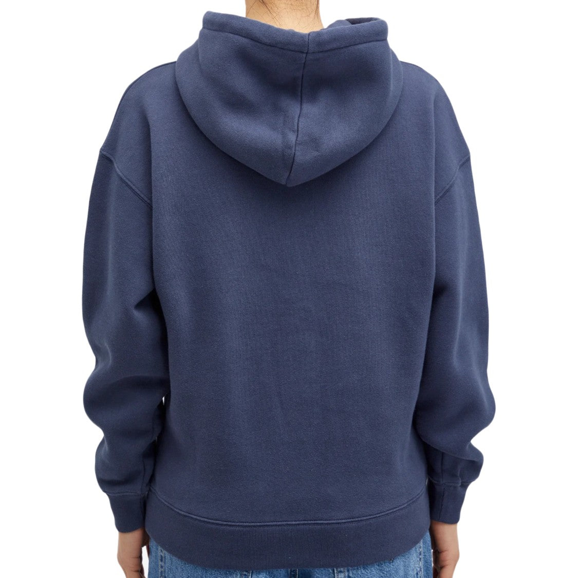 Maison Kitsuné Deep Blue Hooded Sweatshirt With Embroidered Logo