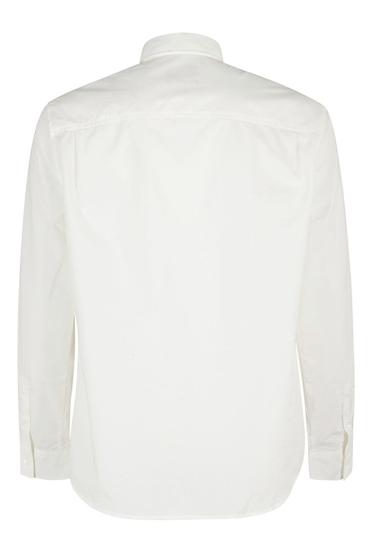 A.P.C. Classic White Edouard Shirt With Logo Embroidery