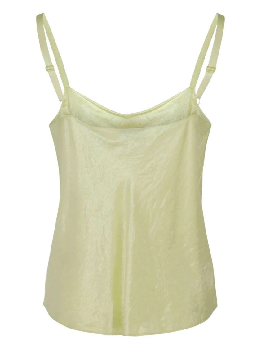 Vince Draped Gold Cowl Neck Camisole