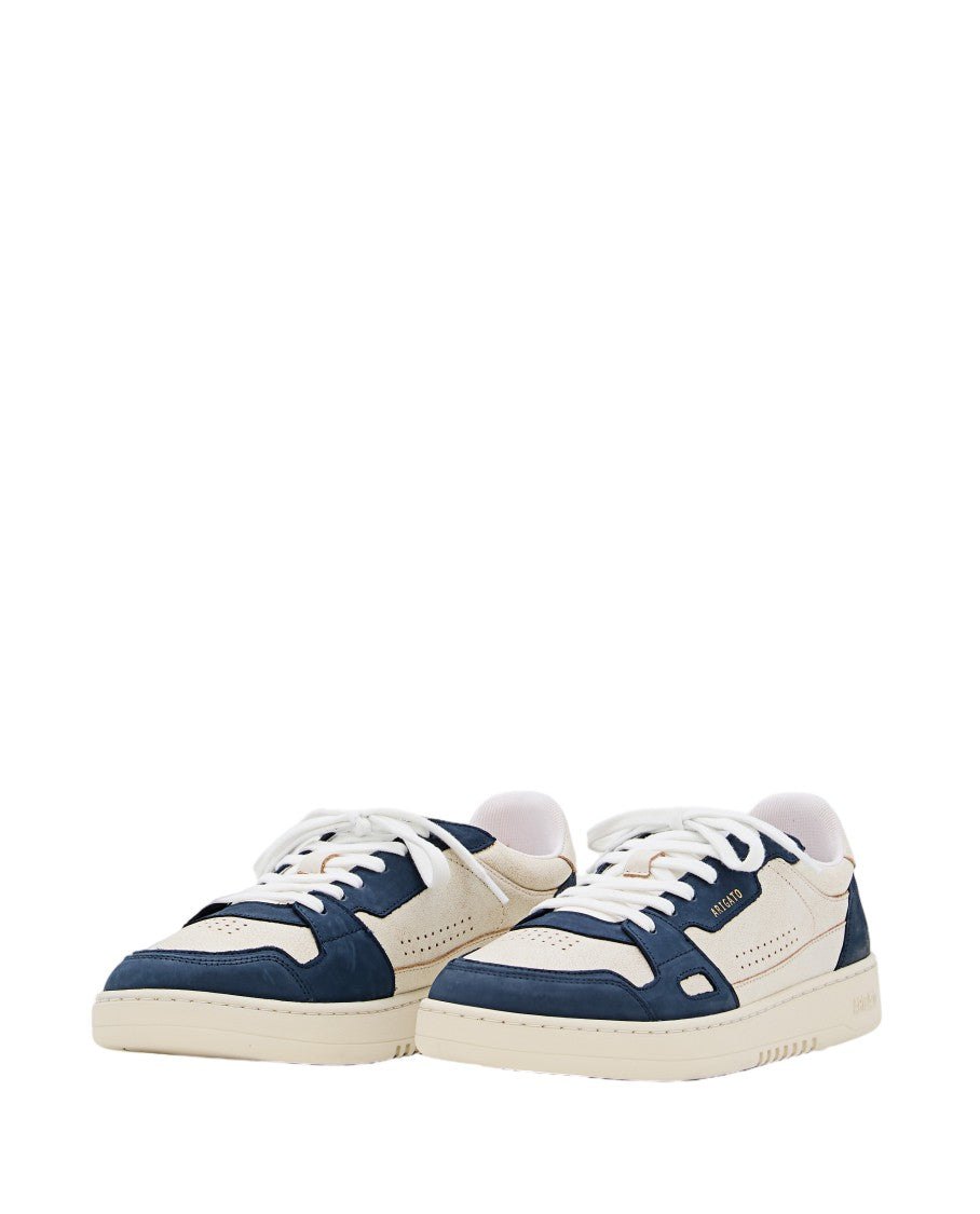 Axel Arigato Cream Blue Dice Lo Leather Sneakers