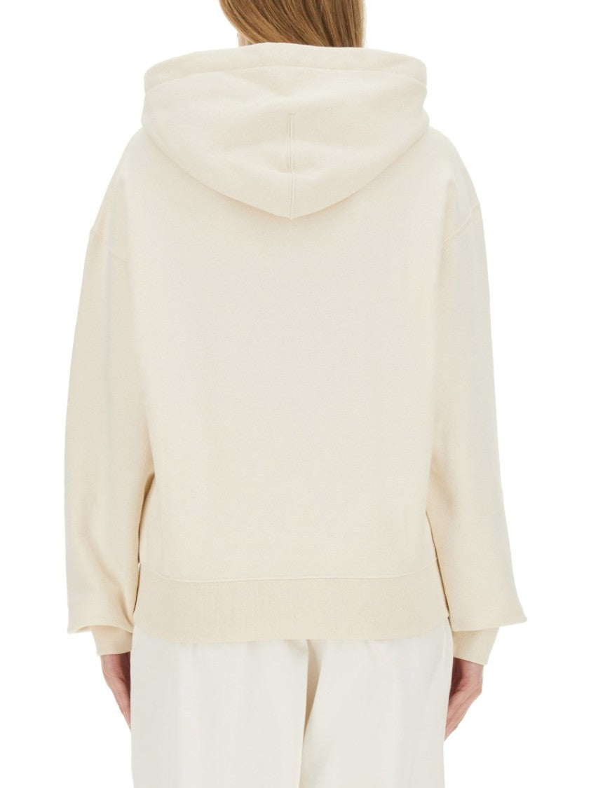 Jil Sander Cropped Relaxed-Fit Hoodie With Drawstring Hood