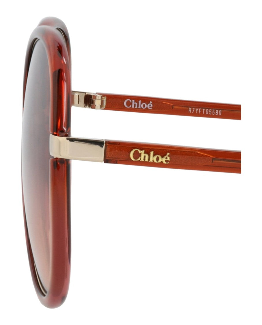 Chloé Round-Frame Bio Injection Sunglasses