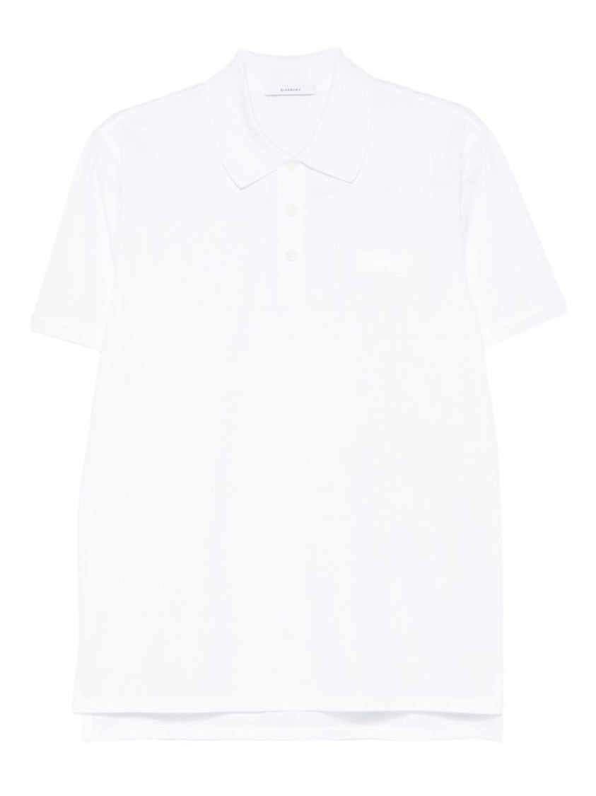 Givenchy Classic White Polo Shirt With Traditional Collar