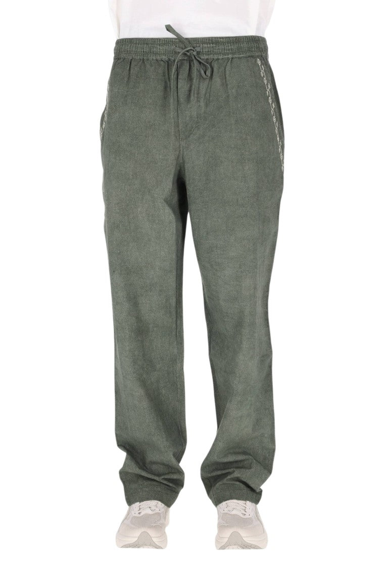 Isabel Marant Relaxed-Fit Cotton Gauze Pants With Embroidered Details