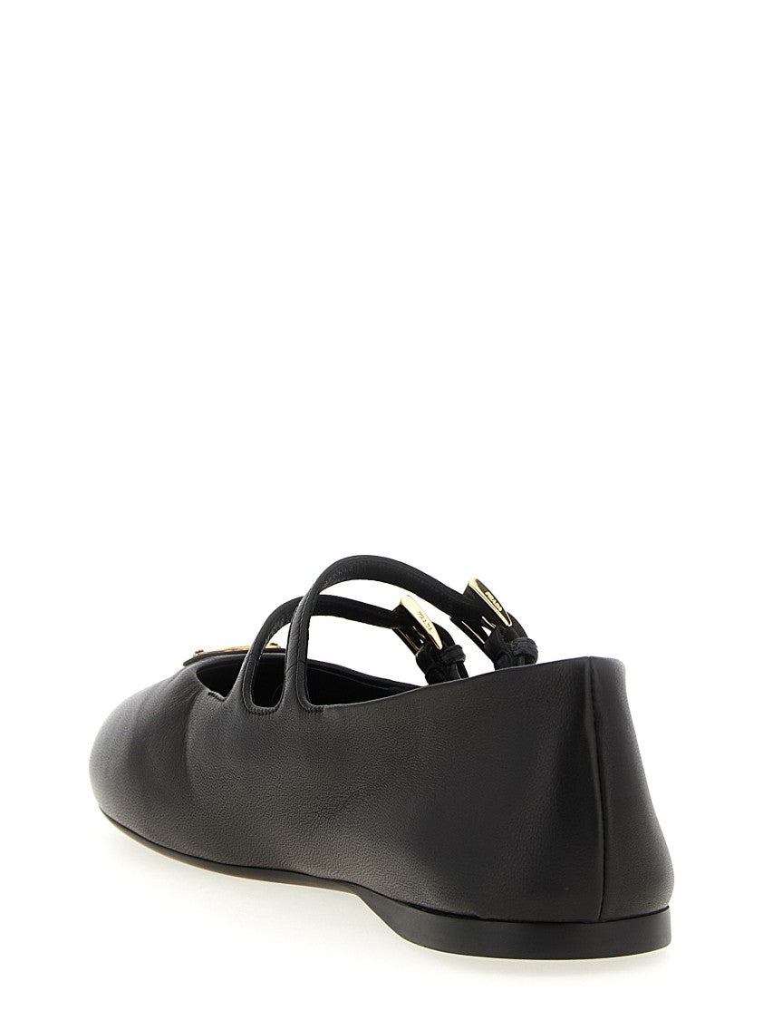 Prada Double Strap Ballet Flats