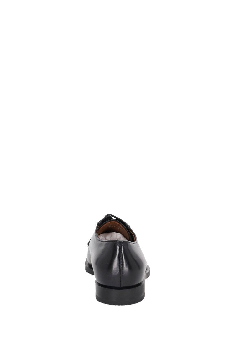 Zegna Calf Leather Derby Shoes