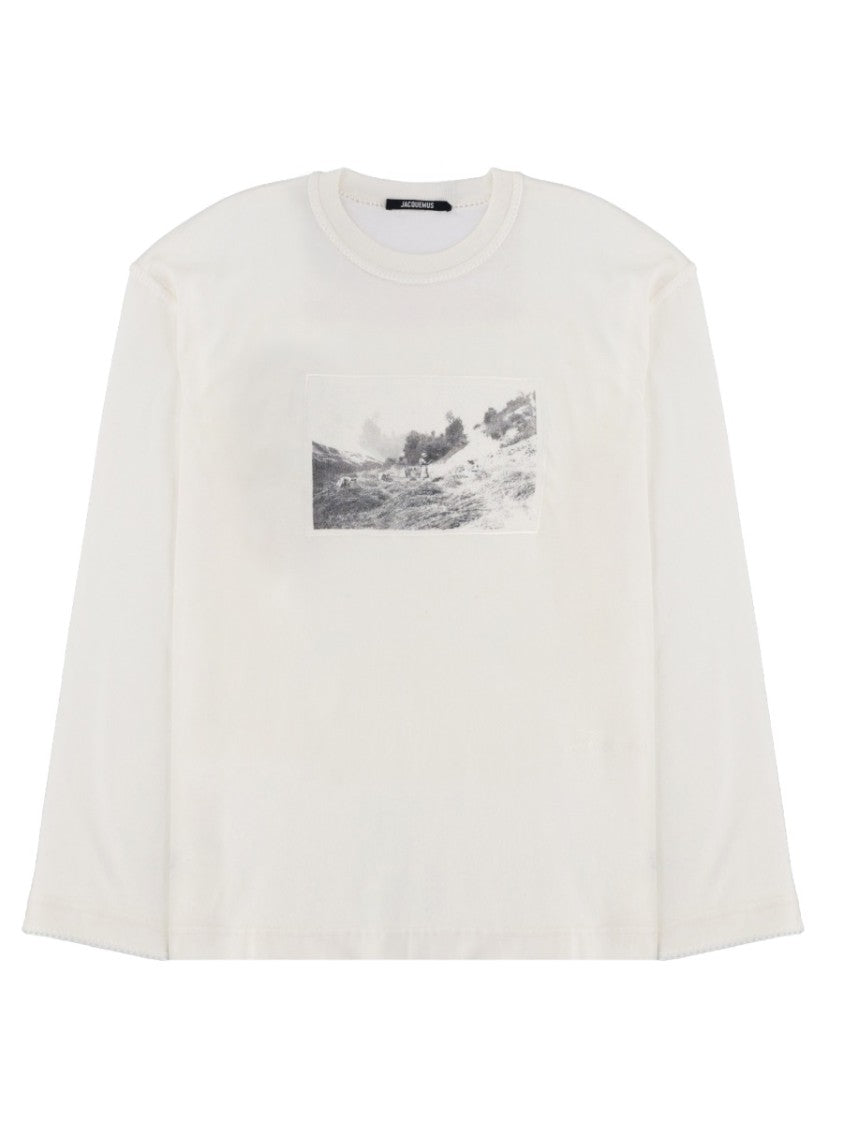 Jacquemus White Photographic Print Cotton T-Shirt
