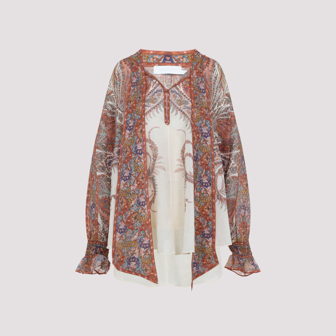 Zimmermann Flowing Blouse With Billowy Sleeves
