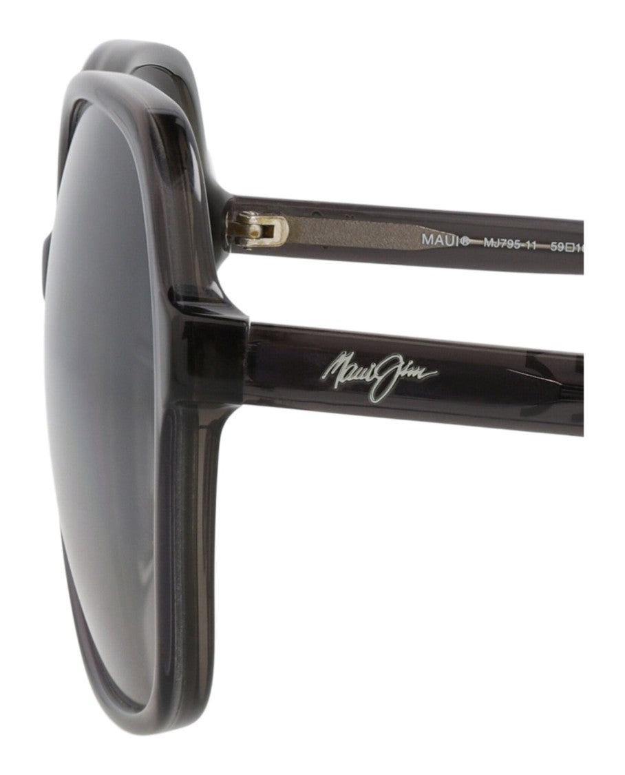Maui Jim Round-Frame Acetate Sunglasses