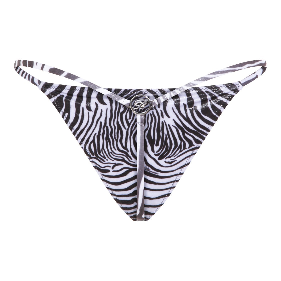 Blumarine Animal Print Slip Bottom Bikini