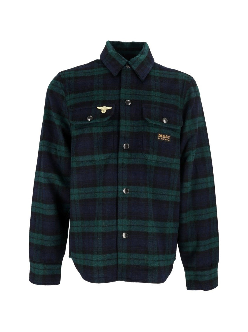 Deus Ex Machina Maxwell Check Blue Shirt