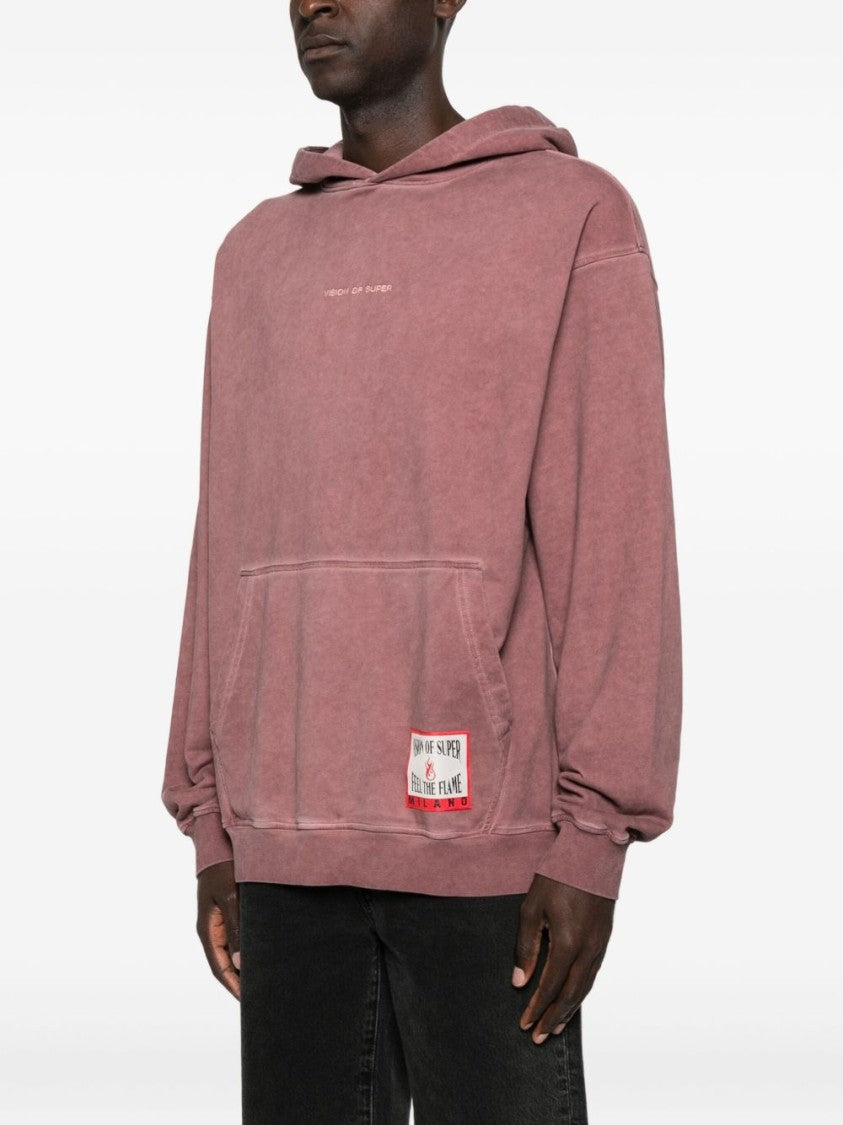 Vision Of Super Washed Dusty Mauve Oversized Sweatshirt