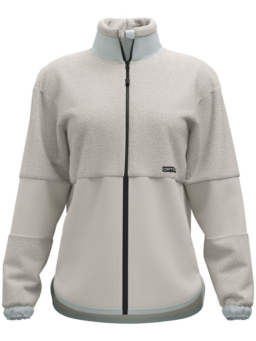 Ortovox Green Fleece Teddy Textured High Collar Jacket