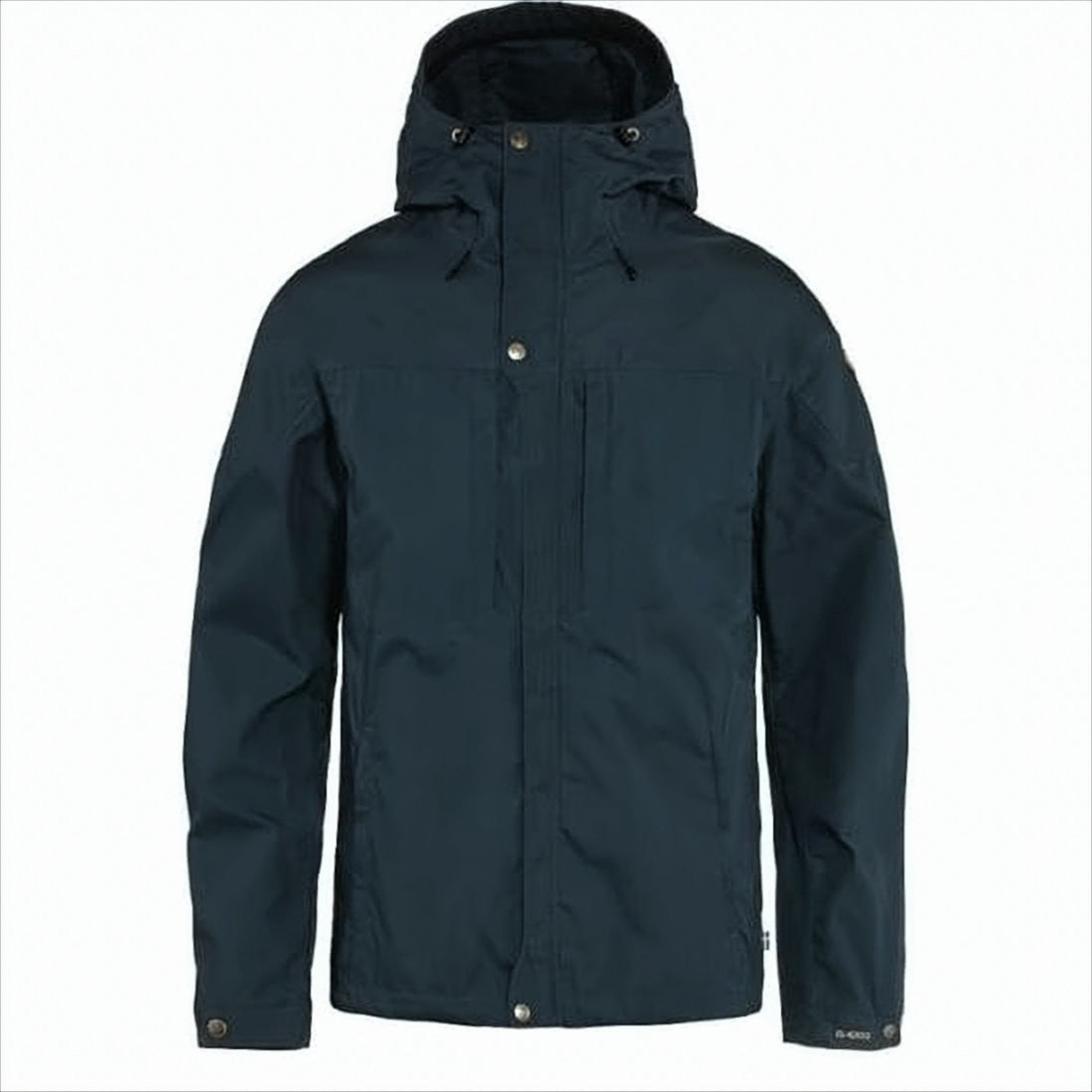Fjallraven Kanken Casual Blue Jacket With Front Zip And Adjustable Hood