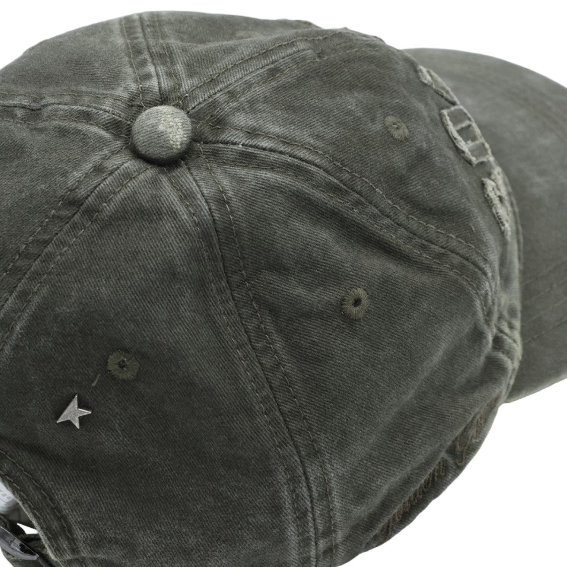 Golden Goose Vintage-Inspired Green Baseball Cap