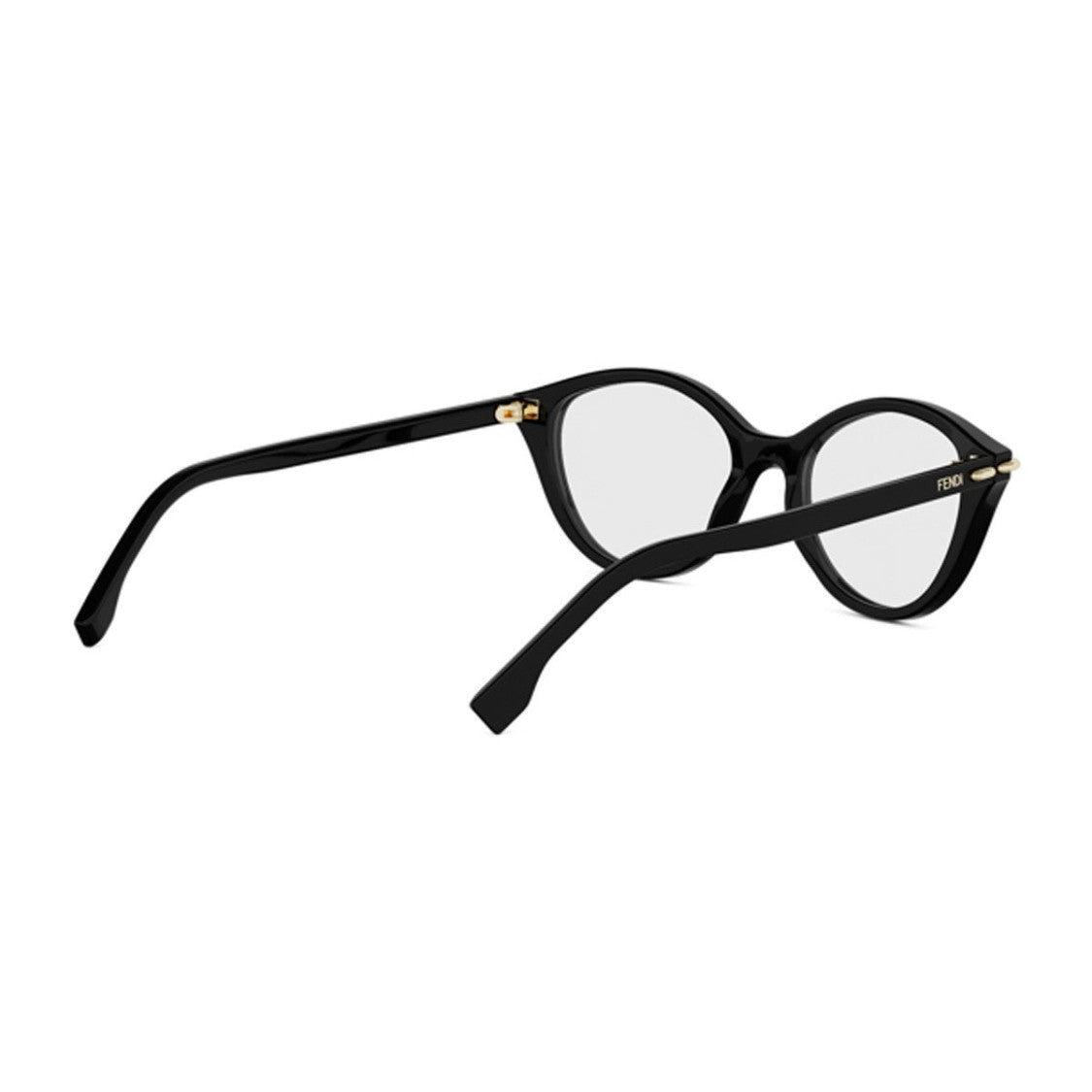 Fendi Black Selleria Acetate Round Sunglasses