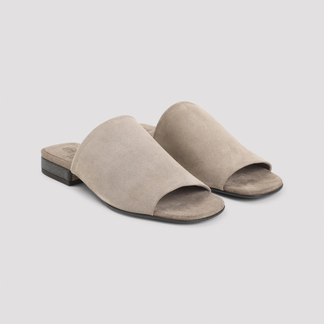 Brunello Cucinelli Open-Toe Suede Sandals