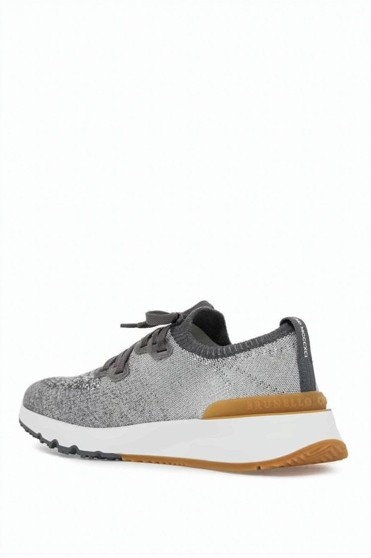 Brunello Cucinelli Textured Knit Runner With Contrast Rubber Accents