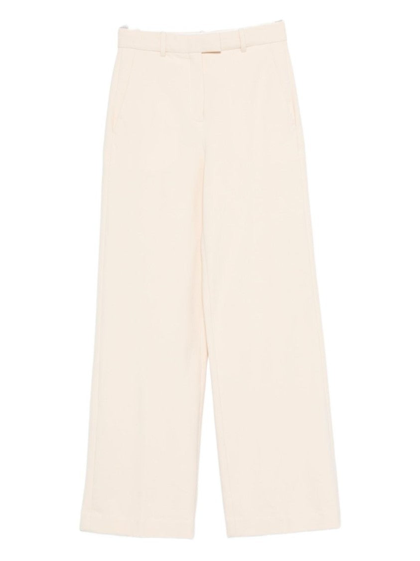 Circolo 1901 Beige Wide-Leg Trousers With High Waist