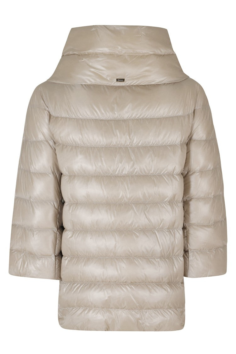 Herno Chantilly Aminta Crater Neck 3/4 Sleeves Polyamide Down Jacket