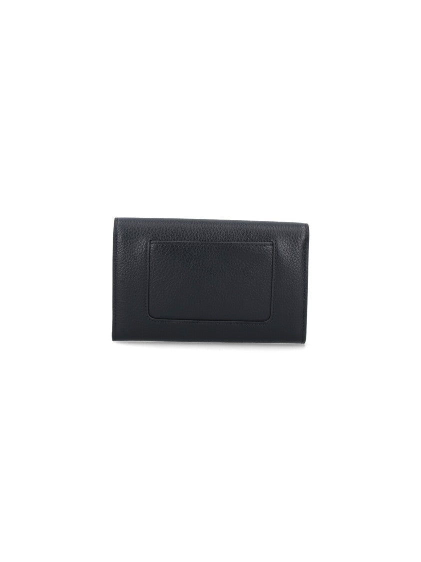 Mulberry Black Darley Hammered Leather Wallet
