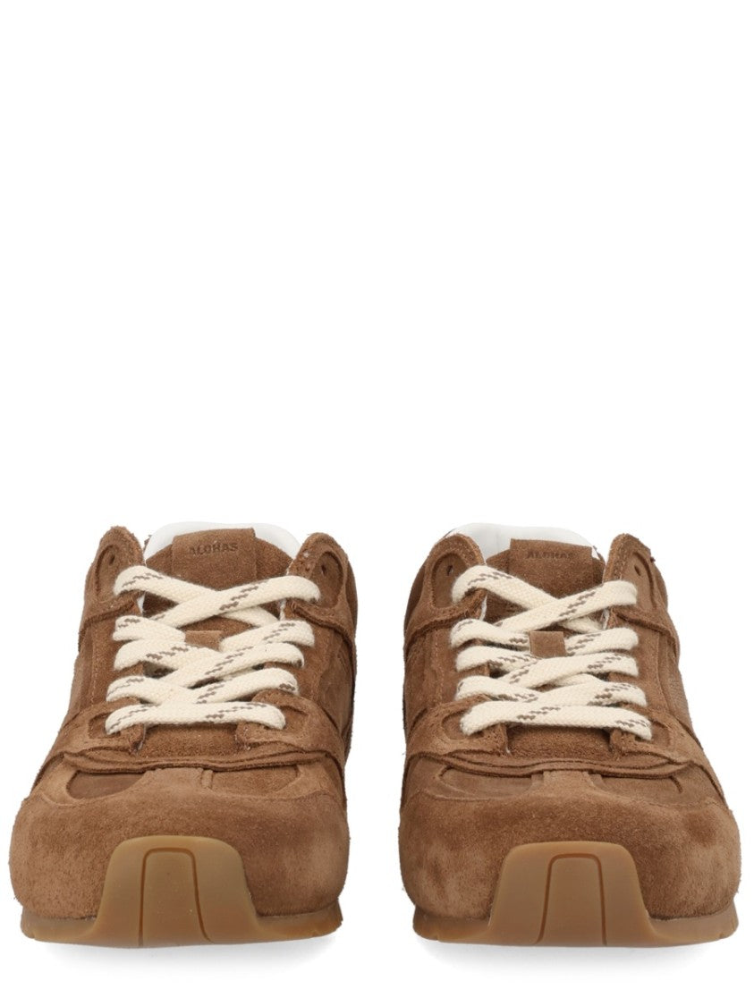 Alohas Brown Tb.56 Perforated Side Sneakers