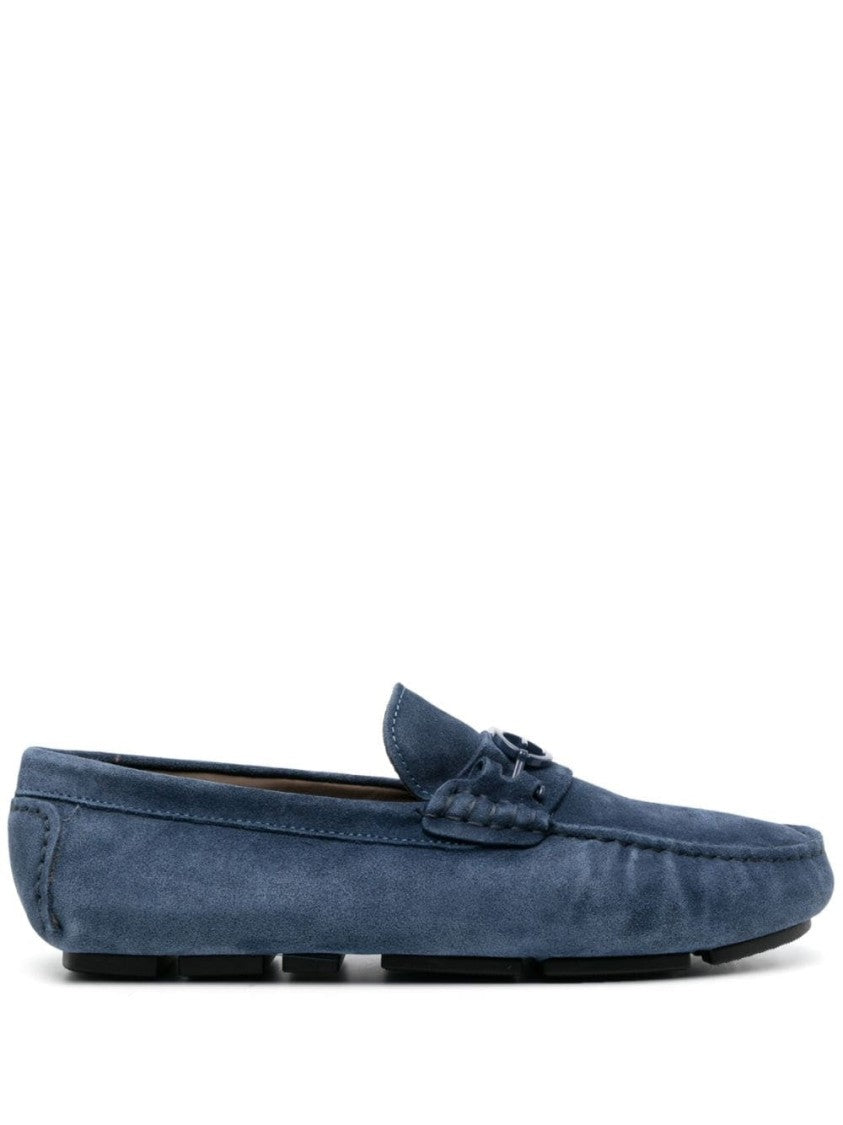Baldinini Blue Closed Flats Loafers