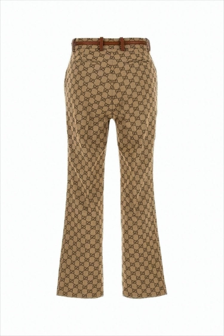 Gucci Straight Pants With Distinctive All-Over Pattern