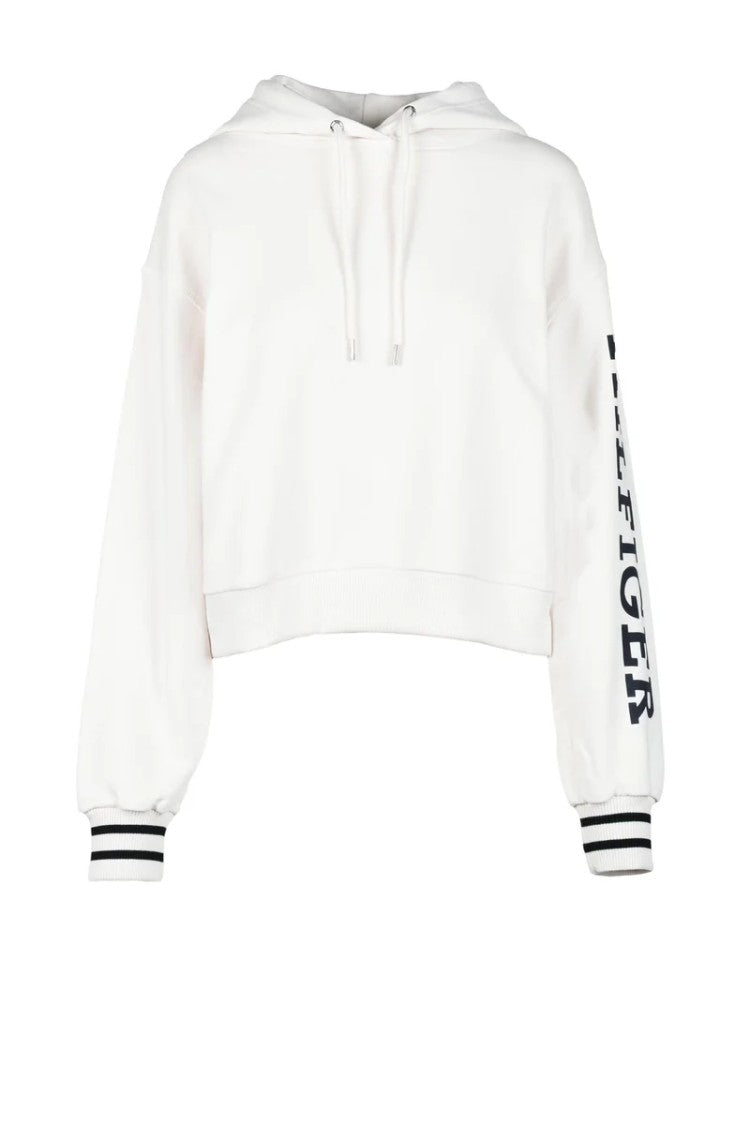 Tommy Hilfiger Cream Hooded Sweatshirt