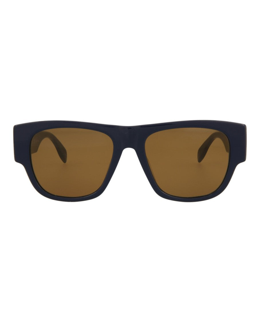 Alexander Mcqueen Bold Square-Frame Sunglasses With Matte Acetate Finish