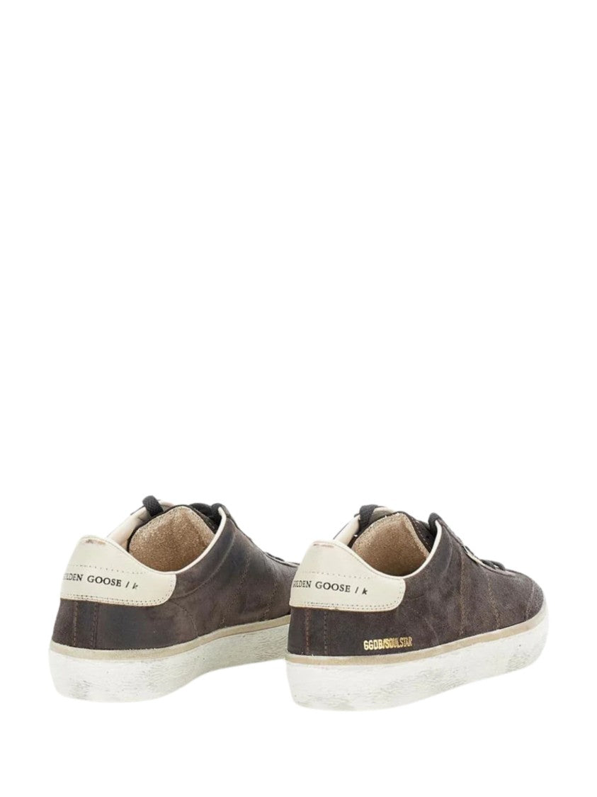 Golden Goose Brown Suede Soul Star Sneakers
