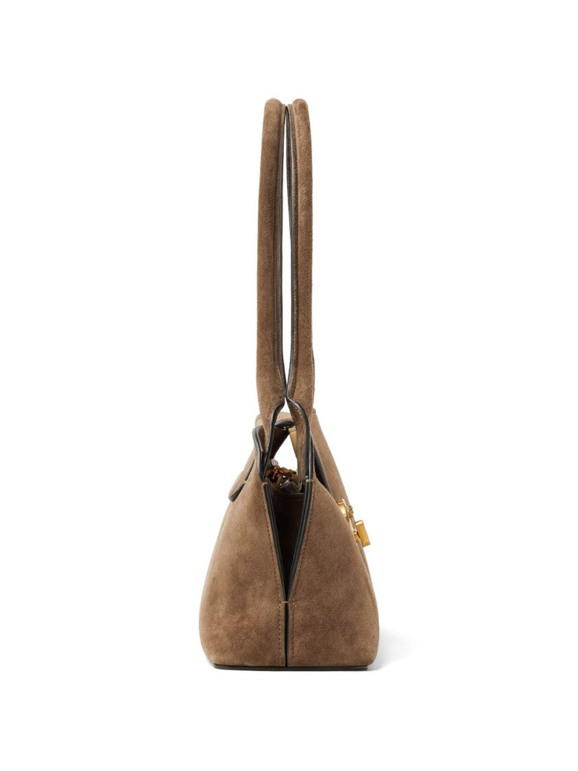 Versace Vivian Small Suede Medusa Handbag