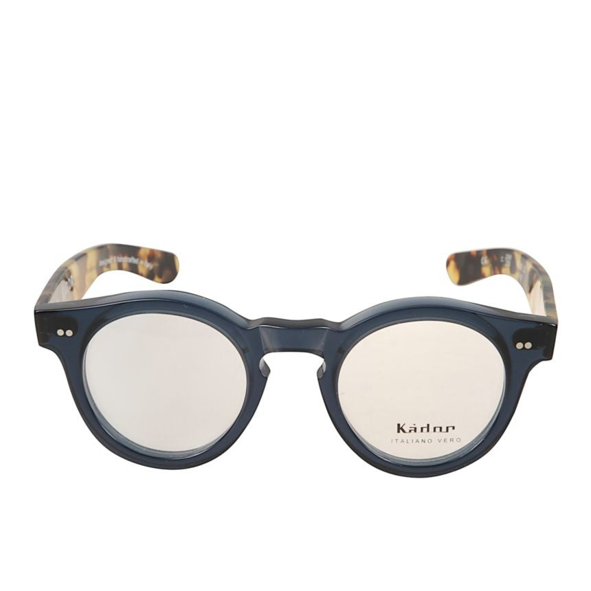 Kador Mondo Translucent Round Sunglasses With Tortoiseshell Accents