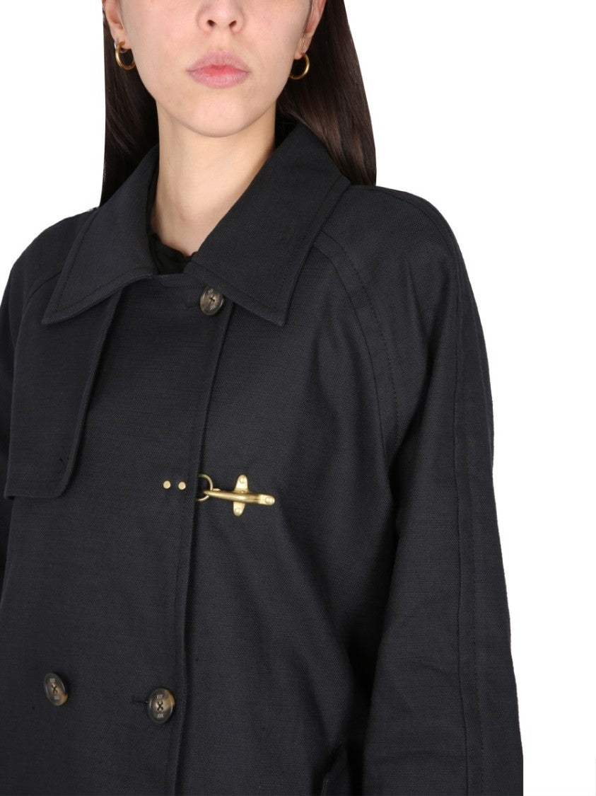 Fay Double-Breasted Trench Coat