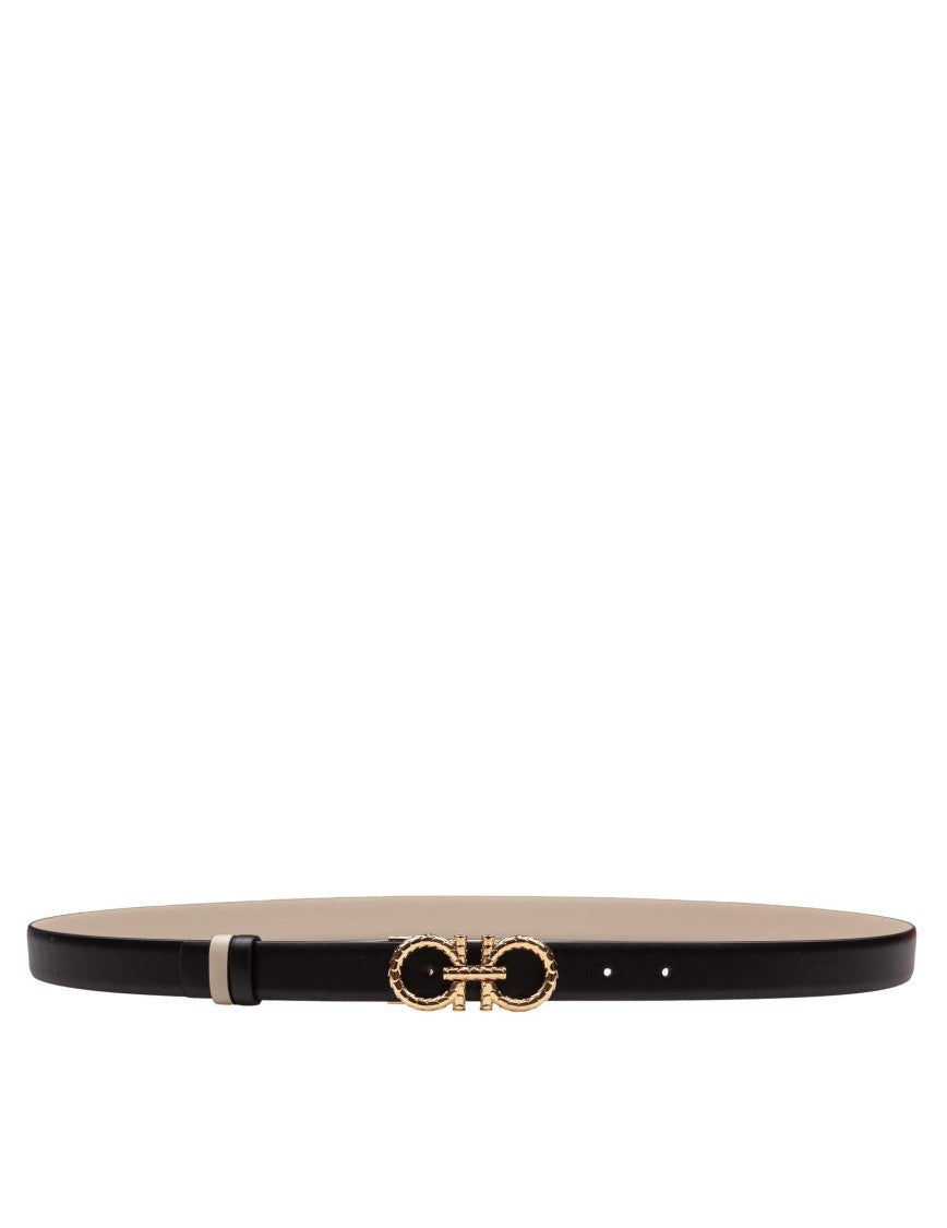Salvatore Ferragamo Reversible Leather Gancini Belt