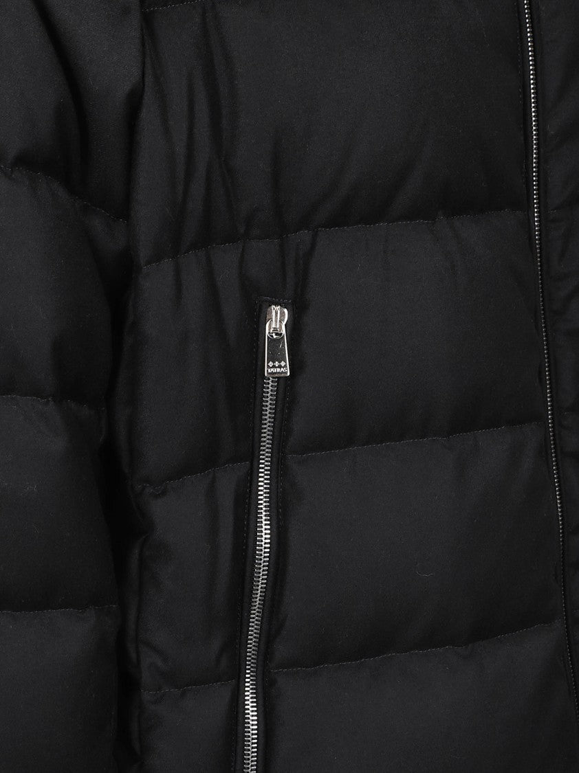 Tatras Quilted Puffer Jacket With Detachable Hood And Matte Finish