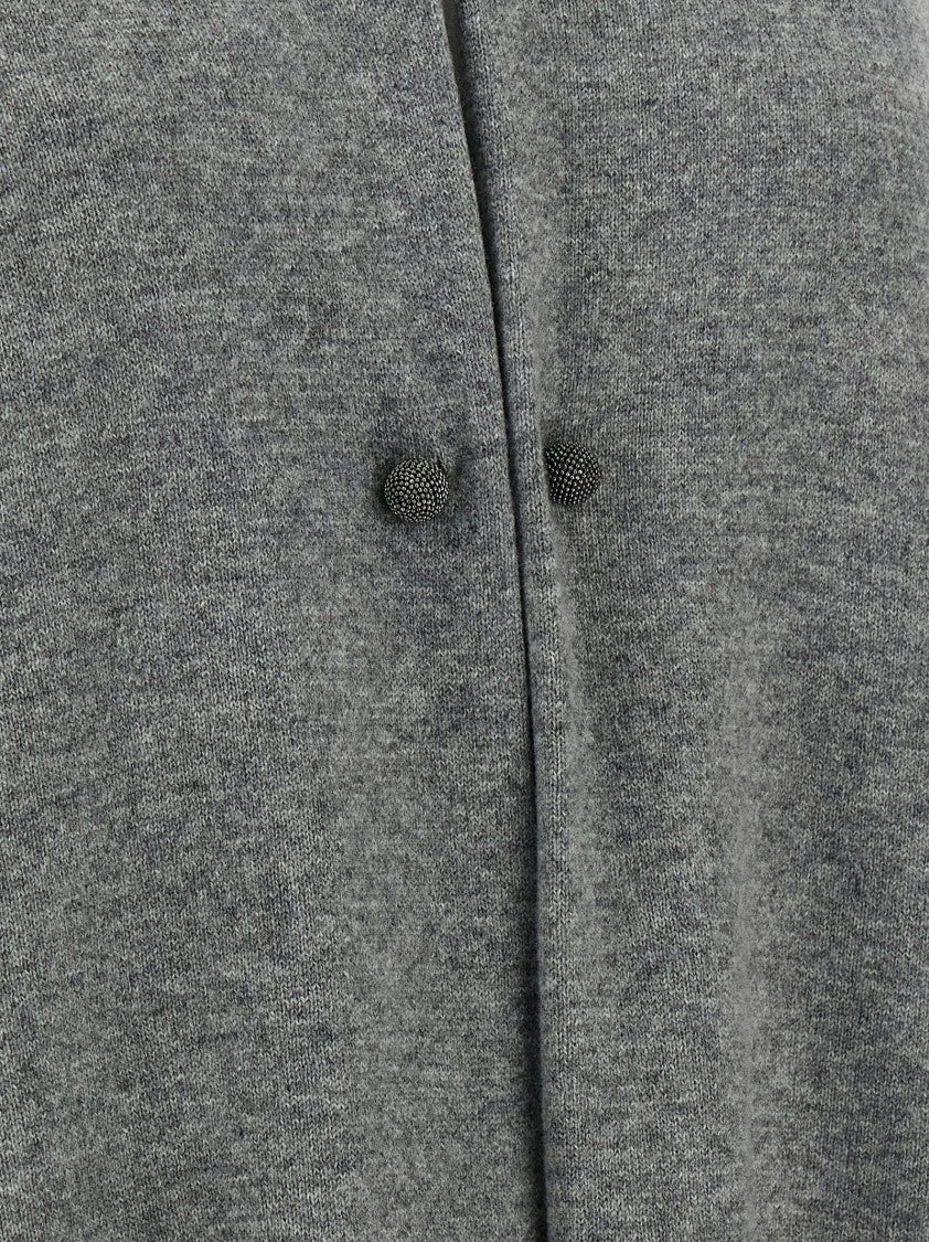 Fabiana Filippi Jewel Brooch Cardigan