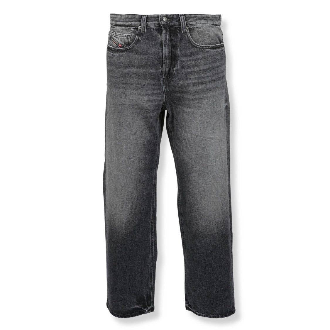 Diesel Classic Straight-Leg Pants With Subtle Macro Pattern