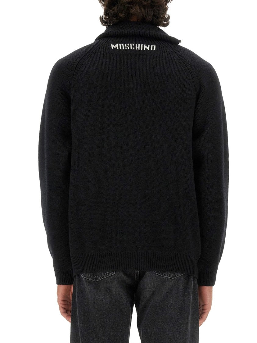 Moschino Black Wool Pullover