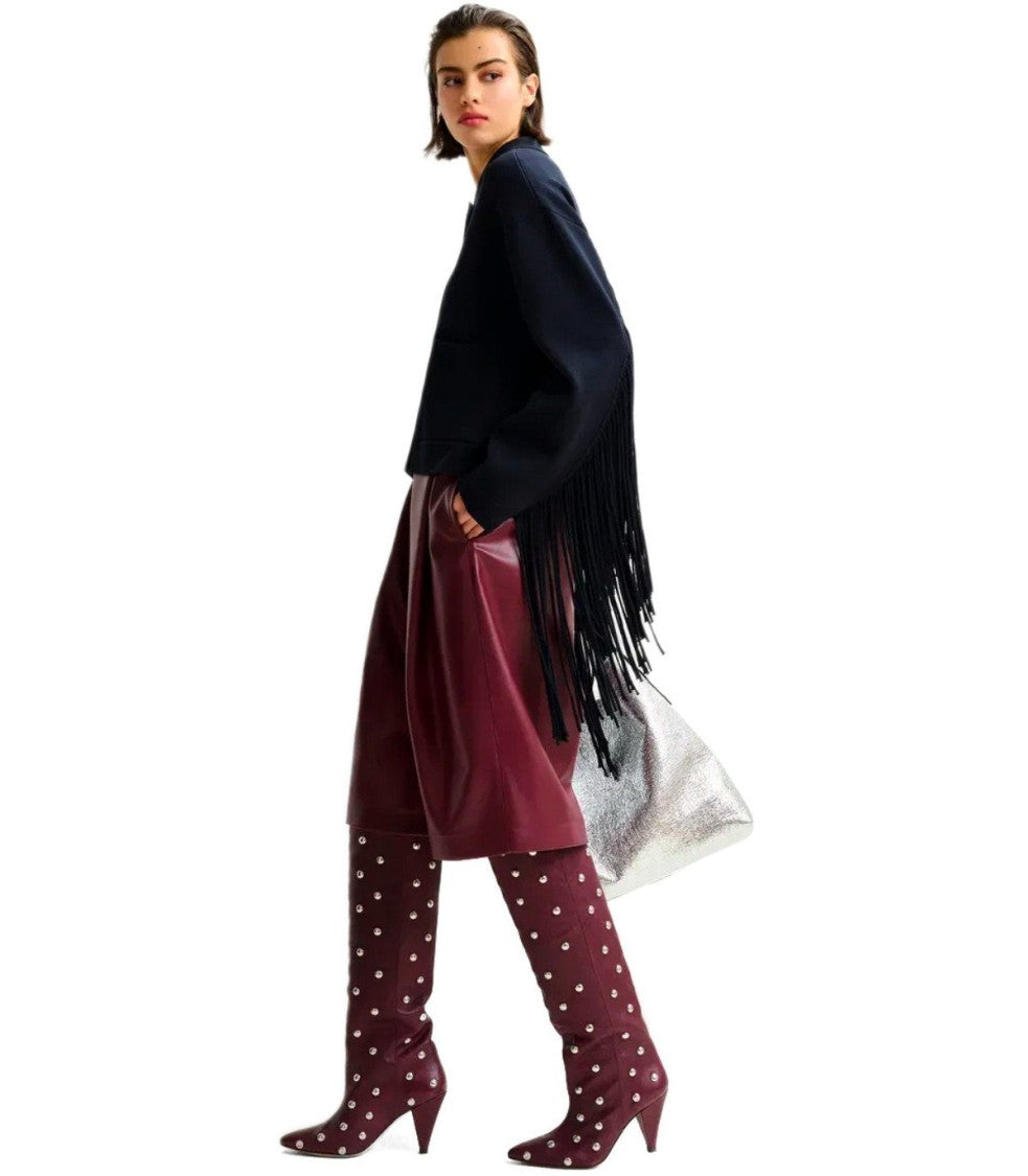 Essentiel Antwerp Itop Burgundy Bermuda Shorts