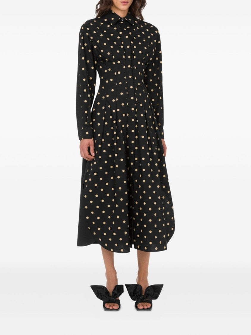 Moschino Polka Dot Midi Dress