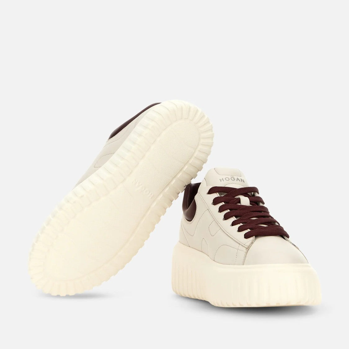 Hogan Sophisticated H-Stripes H Sneakers With Platform Sole