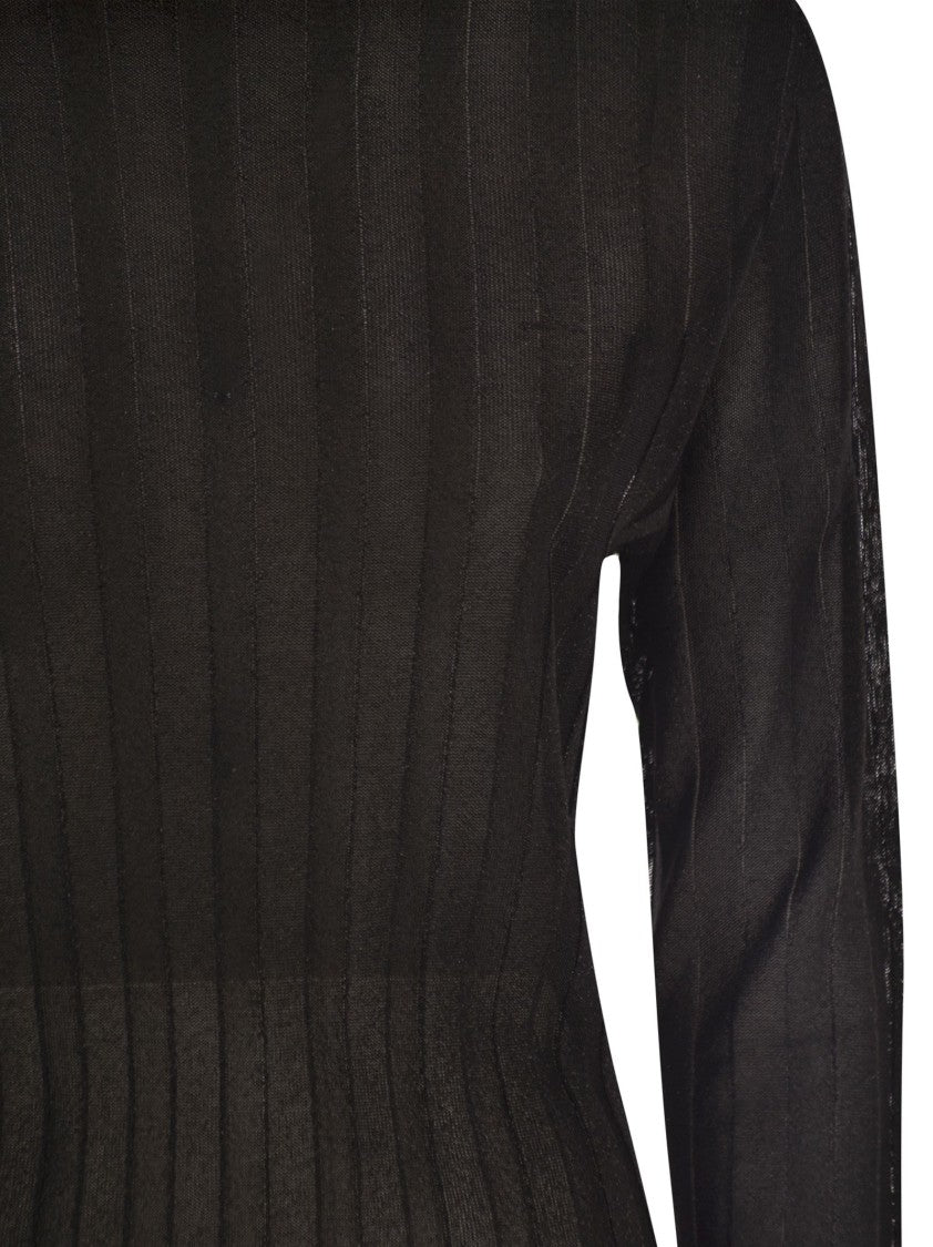Fabiana Filippi Ribbed Turtleneck With Lurex