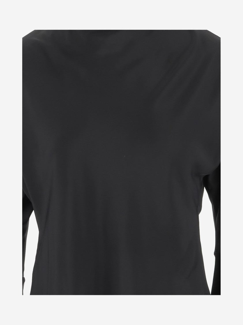 Pinko Blatz Blouse In Acetate And Silk