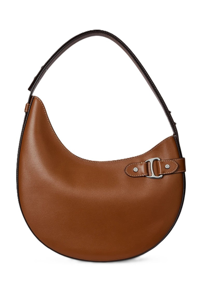 Lauren Ralph Lauren Brown Tasha Large Rattan Shoulder Bag
