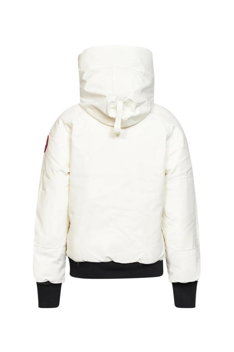 Canada Goose White Chilliwack Hooded Polyester-Blend Bomber Jacket