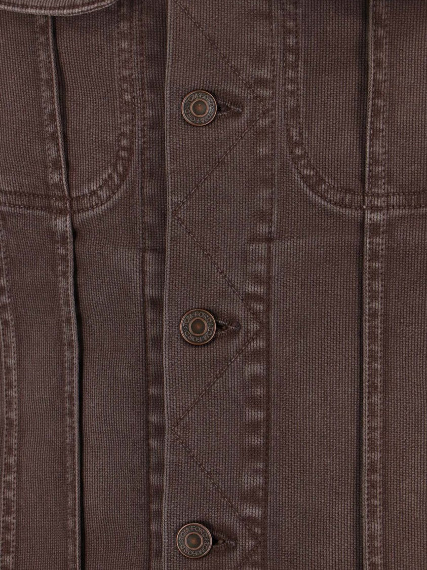 Tom Ford Classic Brown Jacket With Structured Silhouette