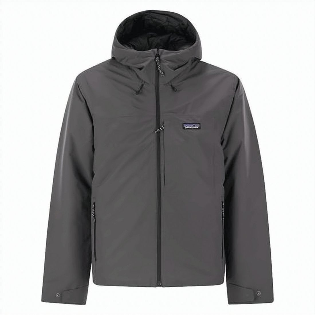 Patagonia Minimalist Grey Jacket With Adjustable Cuffs And Hood