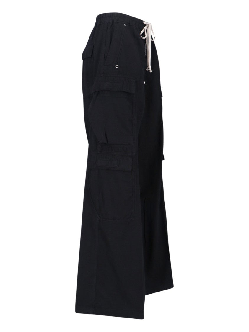 Drkshdw By Rick Owens Jumbo Belas Cargo Pants – Black