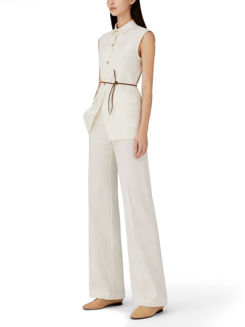 Herno Tailored High Waist Creases Pants